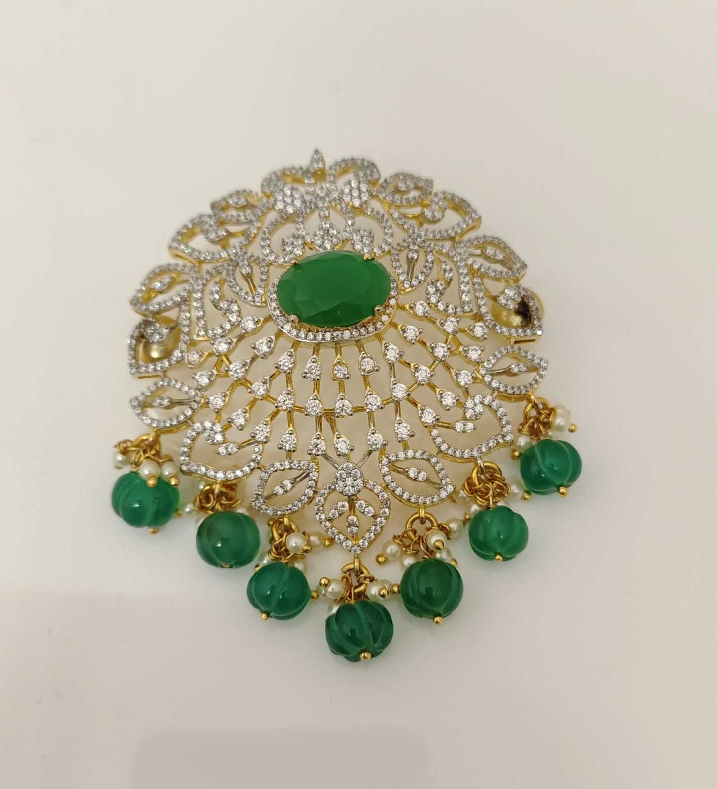 Silver CZ-Stones Locket Design-RCT290