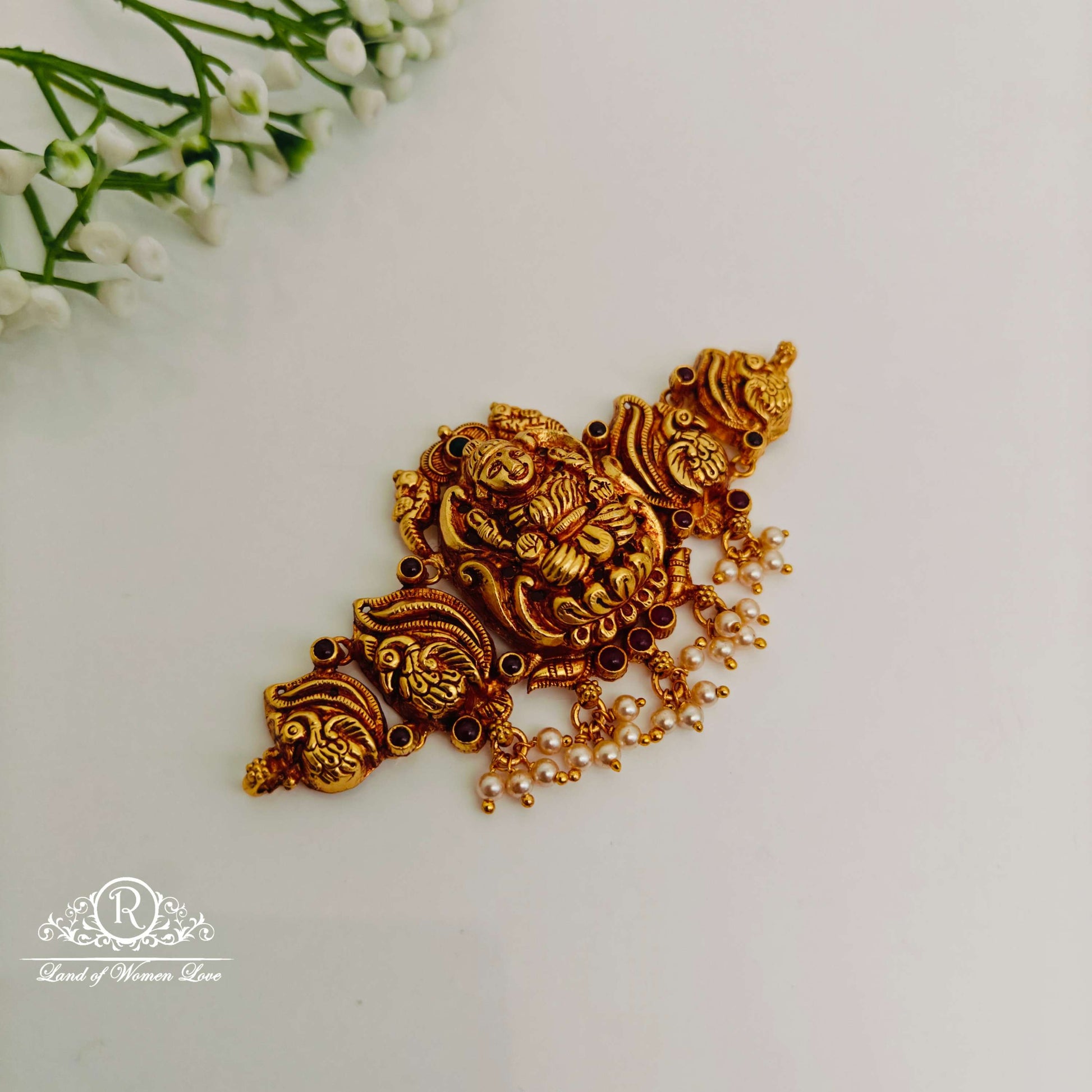 choker beautiful silver lakshmi devi design choker rcjr719 92.5 silver ramala jewelry / ramala collections