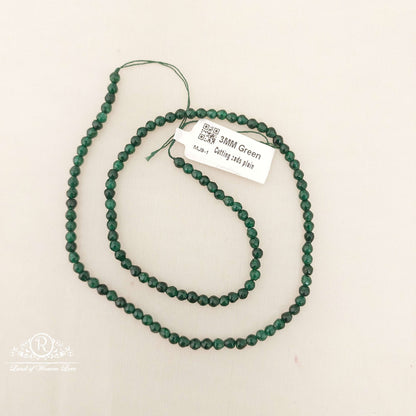 3mm green cutting zads plain beads-mj9-1 92.5 silver ramala jewelry / ramala collections