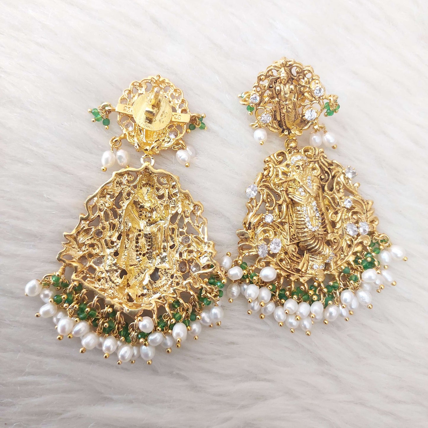 Silver Moissanite Earrings-S712