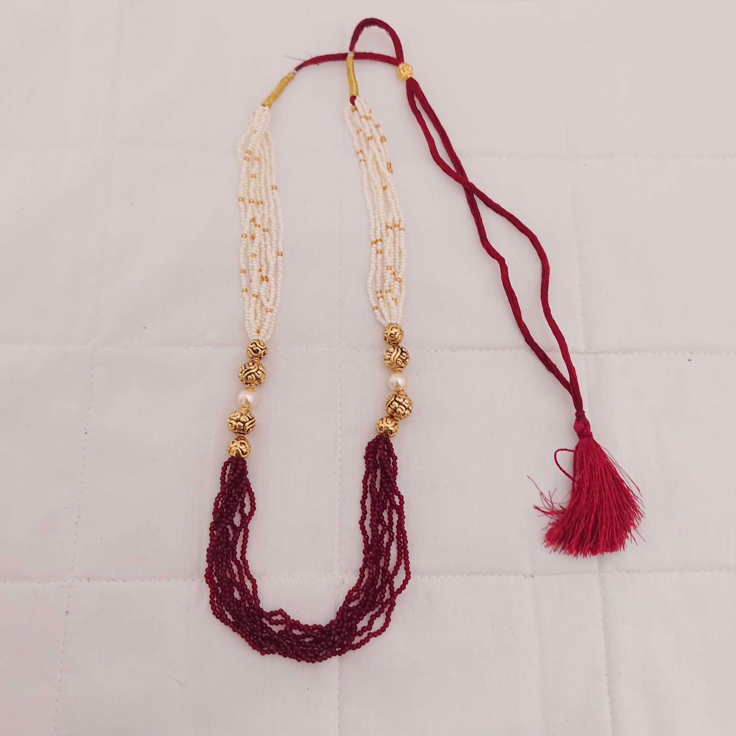 Silver beads chain design -RCJR284