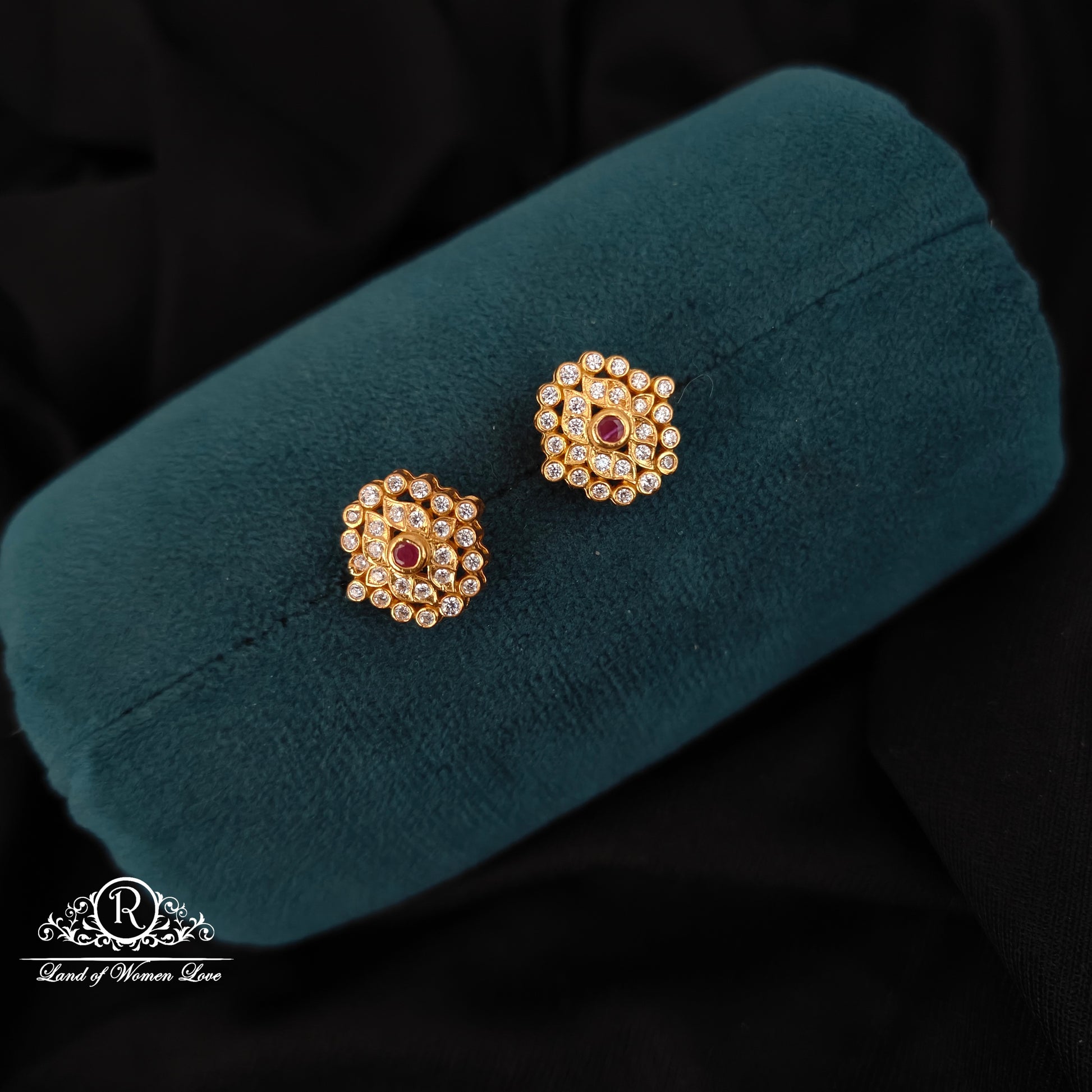 earrings 92.5 silver simple and cute earrings - rcbg072 92.5 silver ramala jewelry / ramala collections