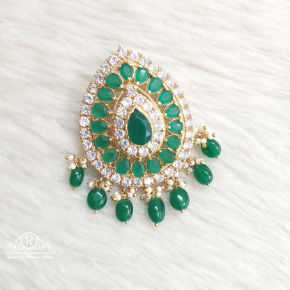 silver green stones locket-s868 92.5 silver ramala jewelry / ramala collections