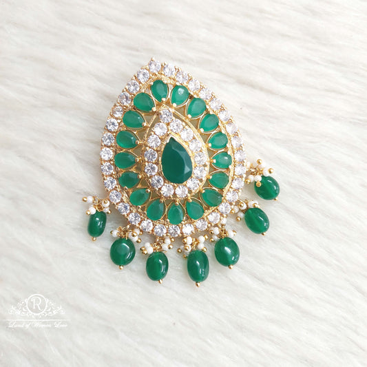 silver green stones locket-s868 92.5 silver ramala jewelry / ramala collections