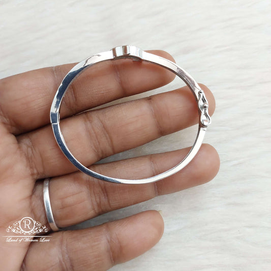 Silver Kids Kada Bangle-S587