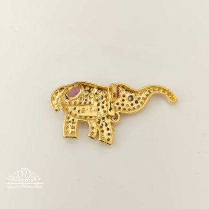 Silver Elephant Design Locket-RCH551