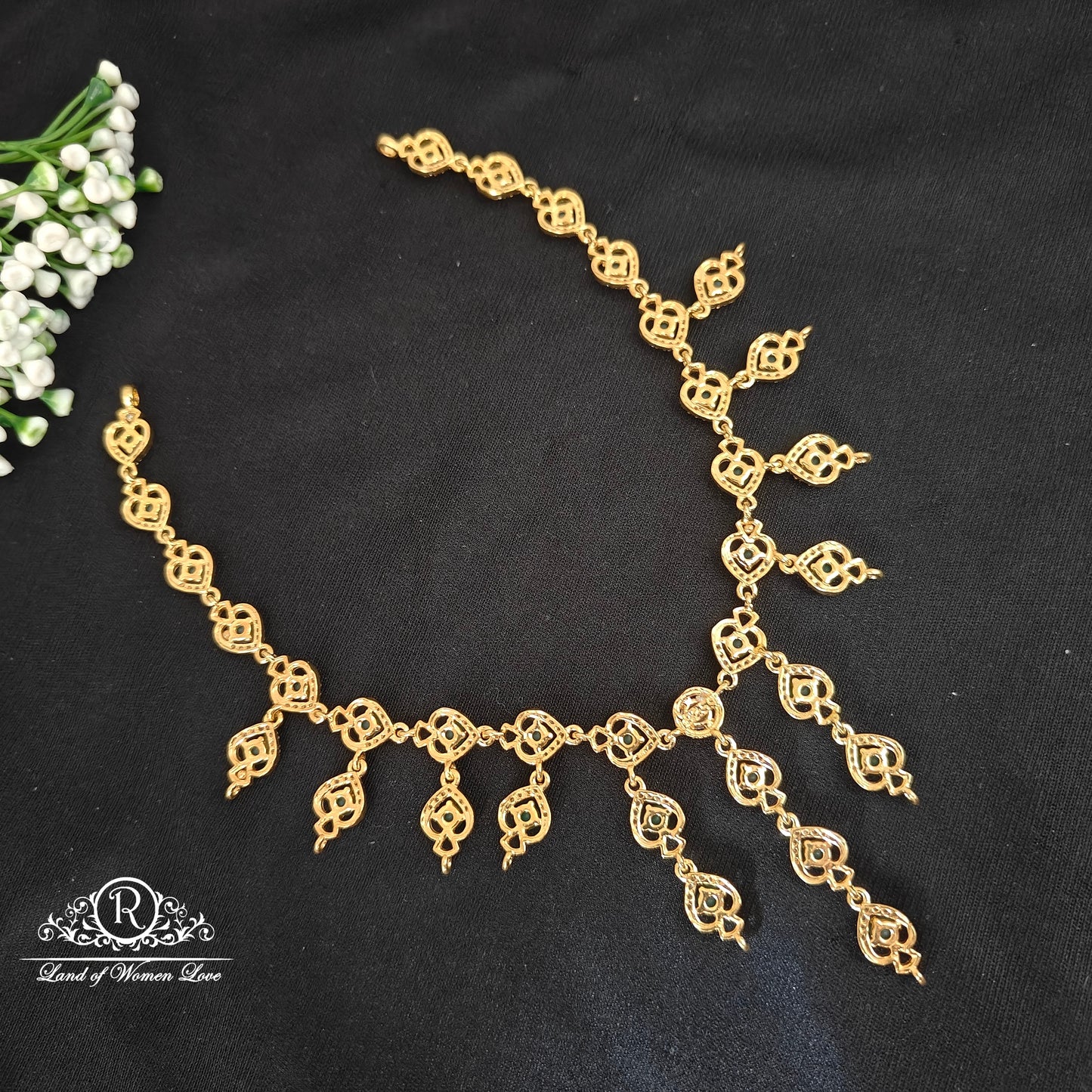 Silver Cute and beautiful stone pendant necklace -RCDS0443