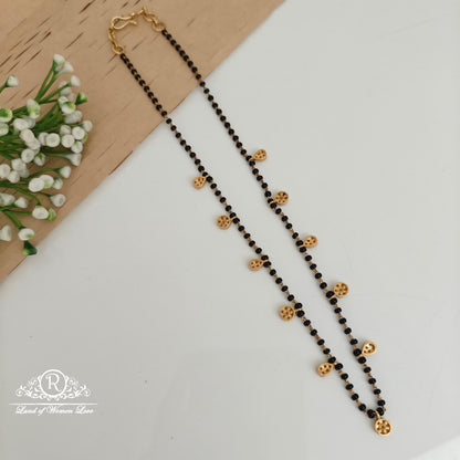 92.5 silver simple and Cute black beads - RCNJ027