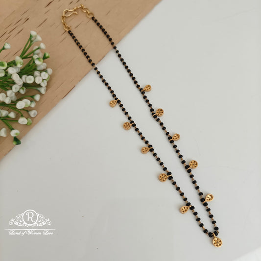 92.5 silver simple and Cute black beads - RCNJ027