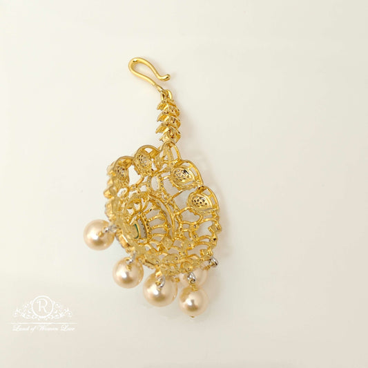 Silver Diamond Replica Design CZ-Stones Tikkas-RCCP35