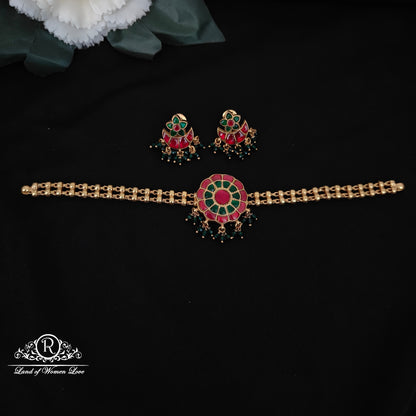 Silver Kundan Chocker-SA246