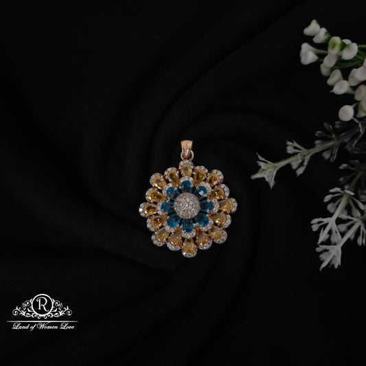 92.5 silver fusion rose gold polish locket-rcm1067 92.5 silver ramala jewelry / ramala collections