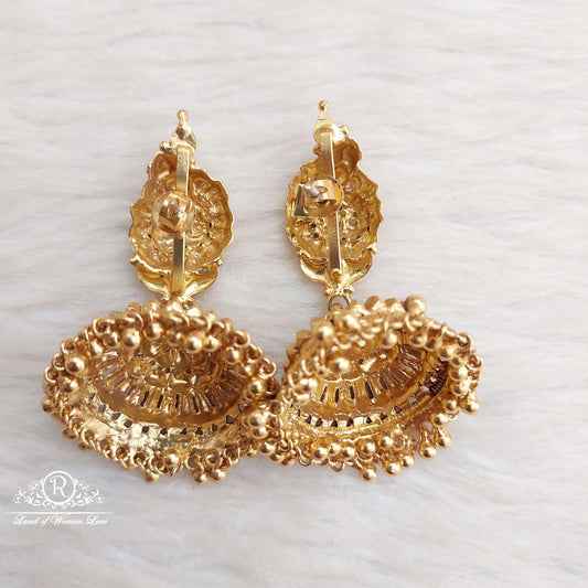 Silver Peacock jhumkas-S659