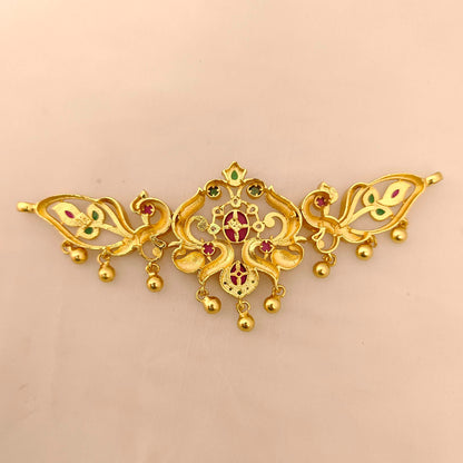 Silver Peacock Design Chocker-JR128