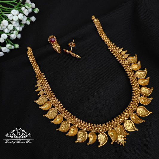 92.5silver simple and cute mango necklace with earringset -RCP157