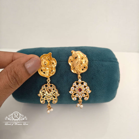 Peacock design Silver Earrings-RC94-60M028