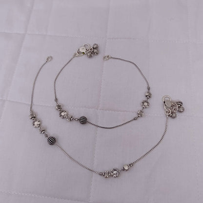 Silver anklets beautiful design - RCG050