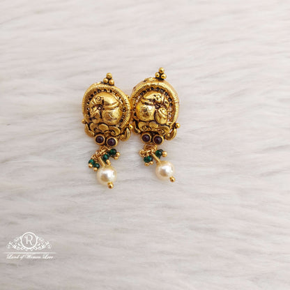 Silver Peacock Earrings-S731