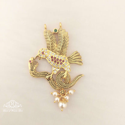 Silver Snake With Egale Design Locket-M187