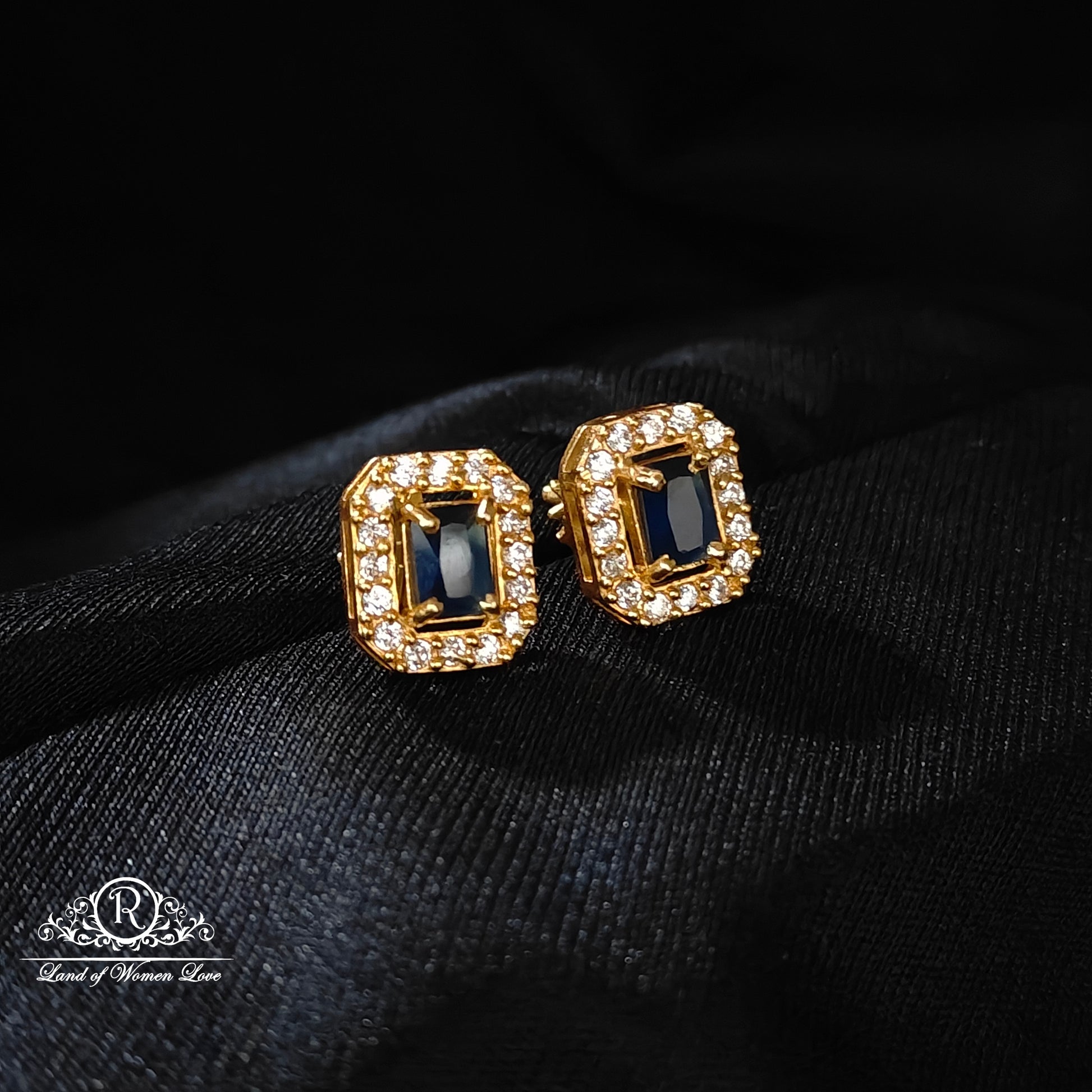 earrings silver square model earrings -rcm376 92.5 silver ramala jewelry / ramala collections