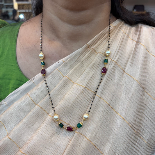 silver crystal black beads-rch688 92.5 silver ramala jewelry / ramala collections