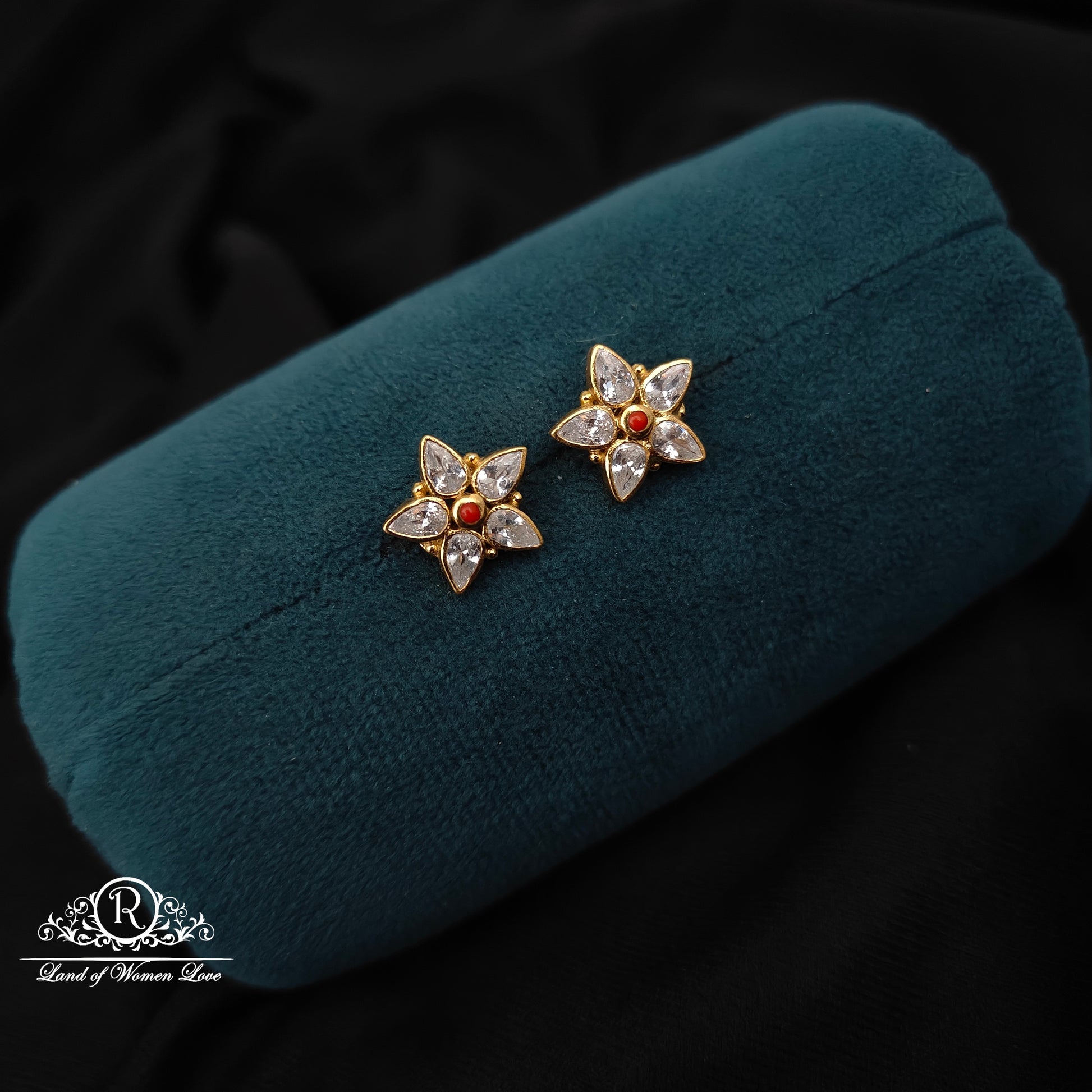 earrings 92.5 silver simple and cute earrings - rcbg067 92.5 silver ramala jewelry / ramala collections