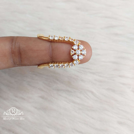 Silver CZ- Stones Finger Ring-SA113