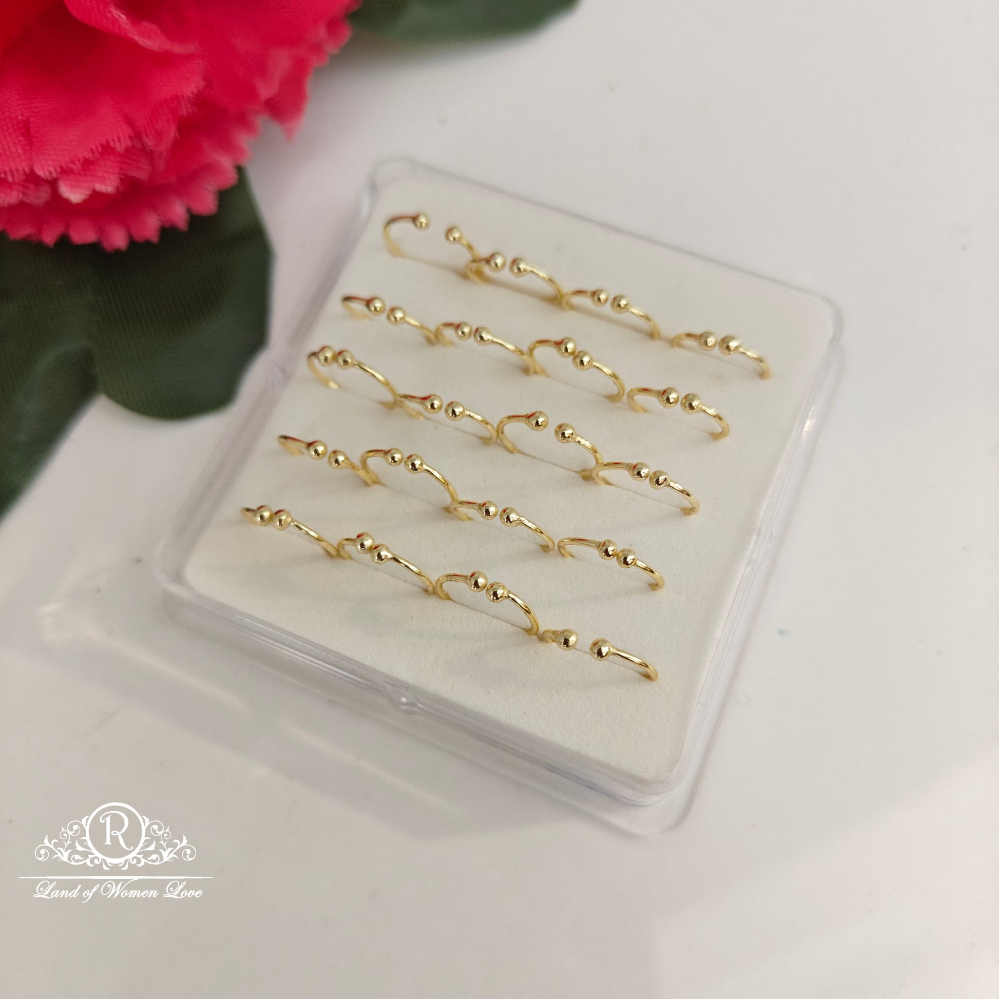 92.5 silver simple and cute nose pins come second top - rchs44 92.5 silver ramala jewelry / ramala collections