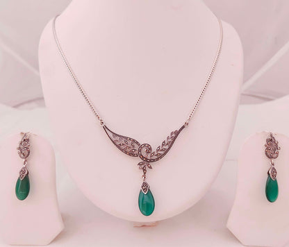 necklace silver necklace beautiful design -rcg059 92.5 silver ramala jewelry / ramala collections