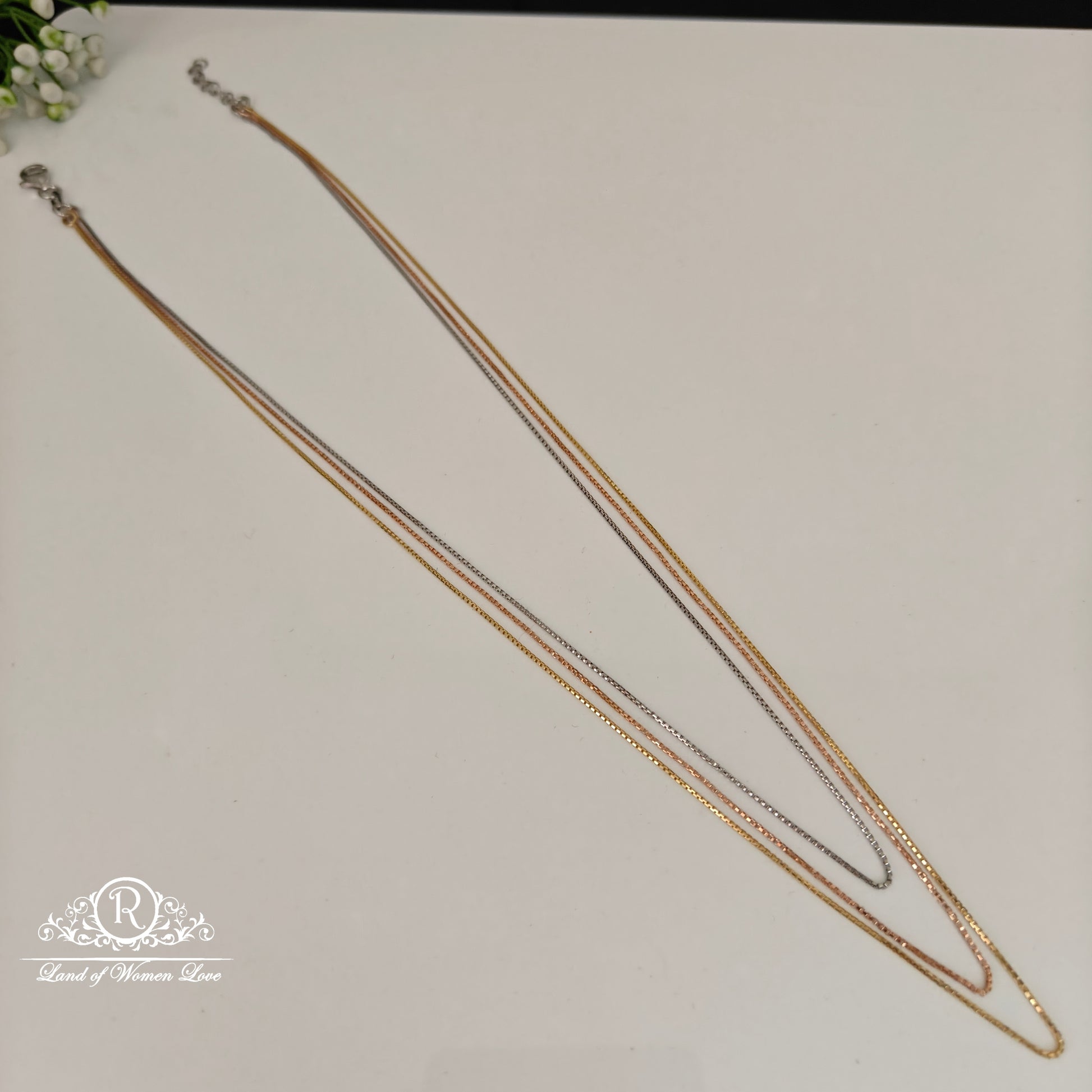 chain 92.5 silver imported italian 3 tone chain-rcra128 92.5 silver ramala jewelry / ramala collections