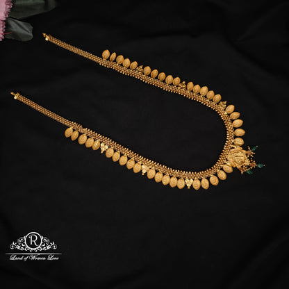 92.5 silver simple and Cute haram with Lakshmi Devi Design -RCZ88