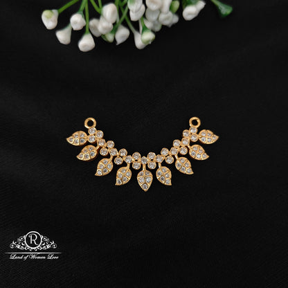 92.5 silver simple and cute mala locket with white stones-rcjr993 92.5 silver ramala jewelry / ramala collections