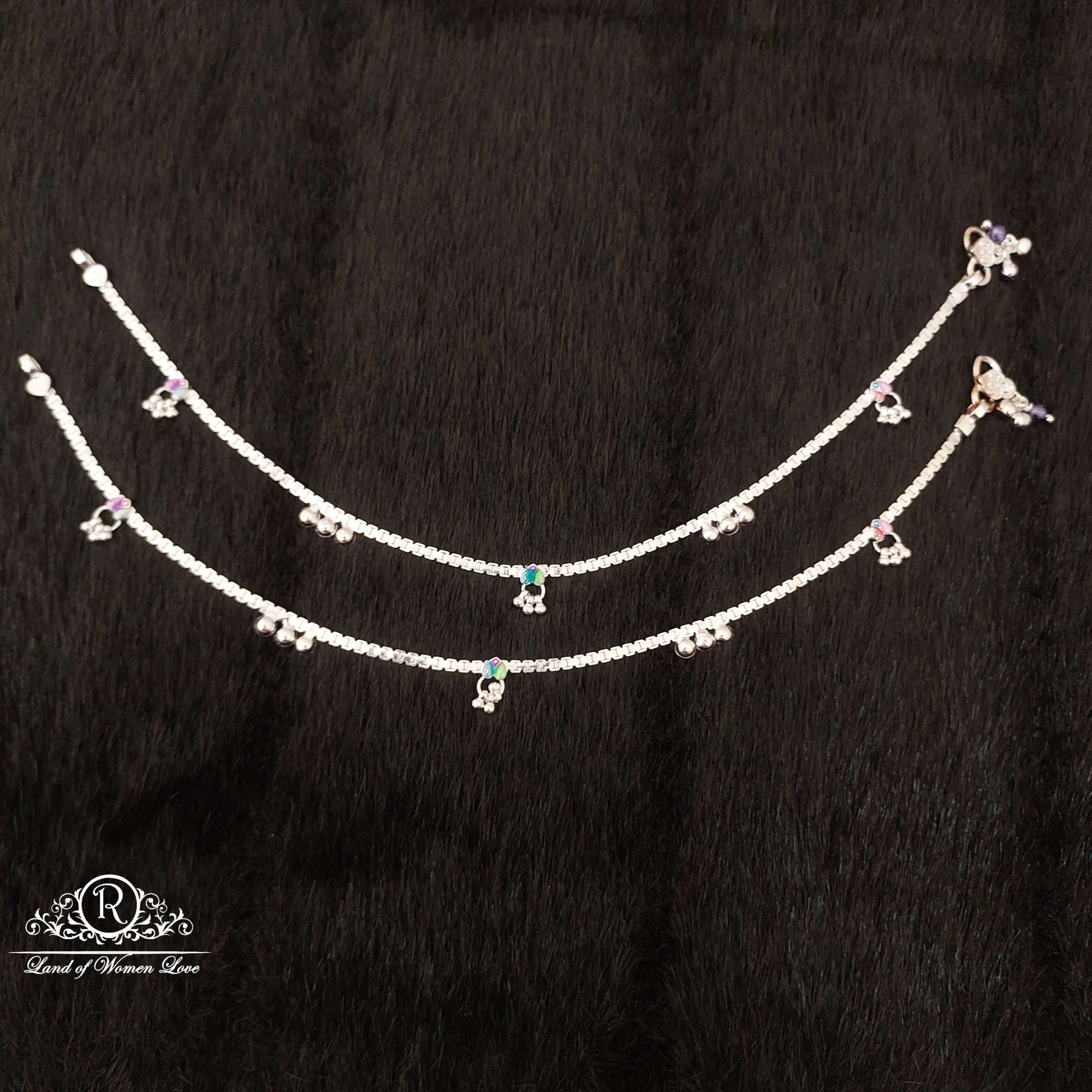 silver anklets-ss28 92.5 silver ramala jewelry / ramala collections