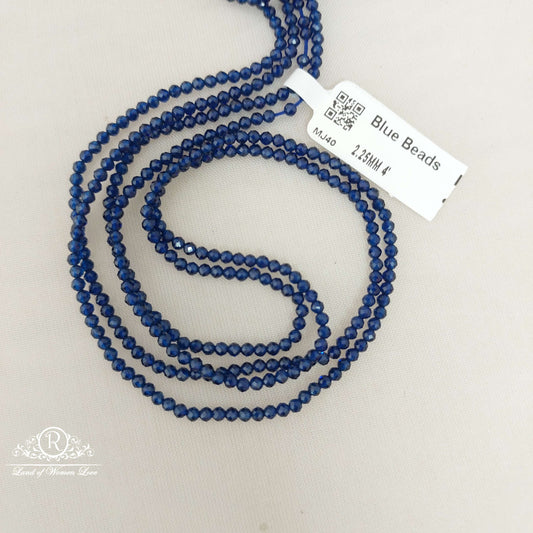 2.25mm blue beads-mj40 92.5 silver ramala jewelry / ramala collections