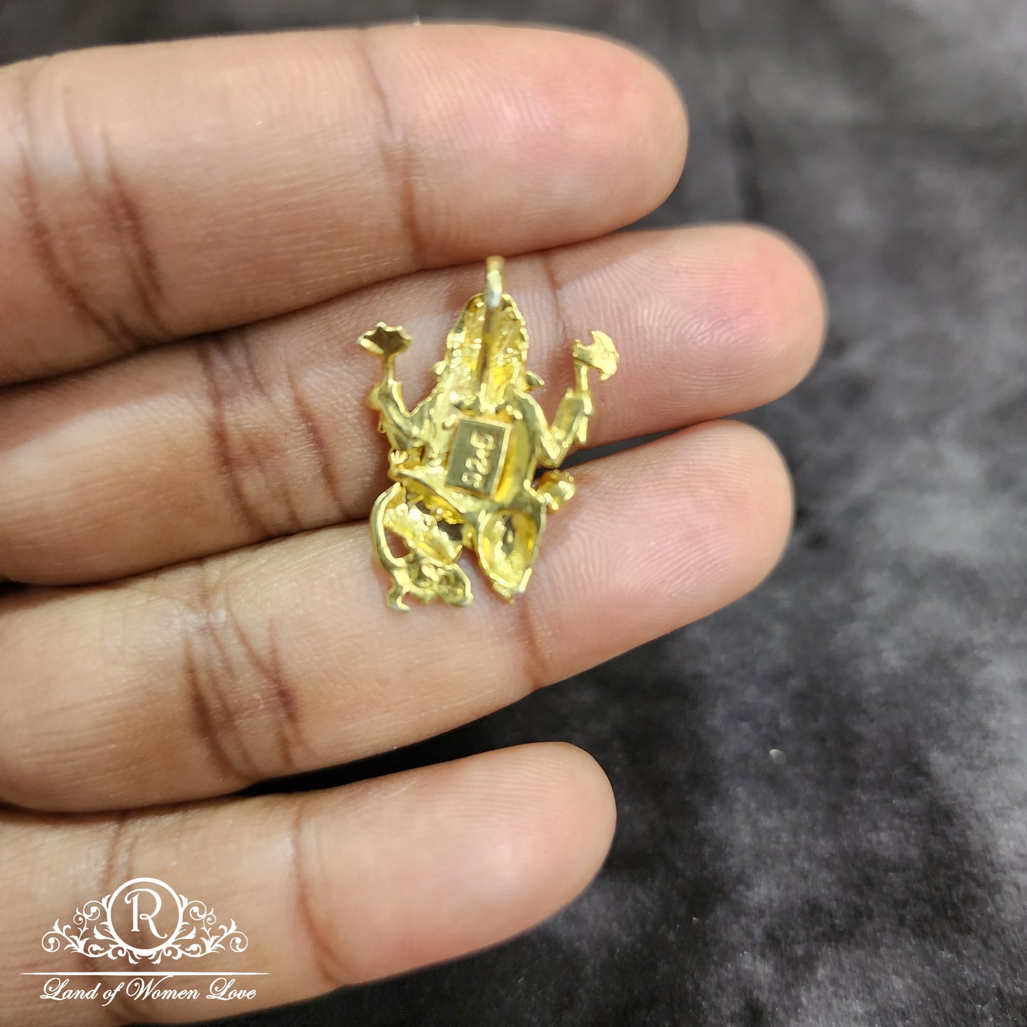 Silver gold polish locket - RCHK005