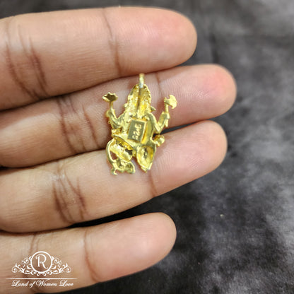 Silver gold polish locket - RCHK005