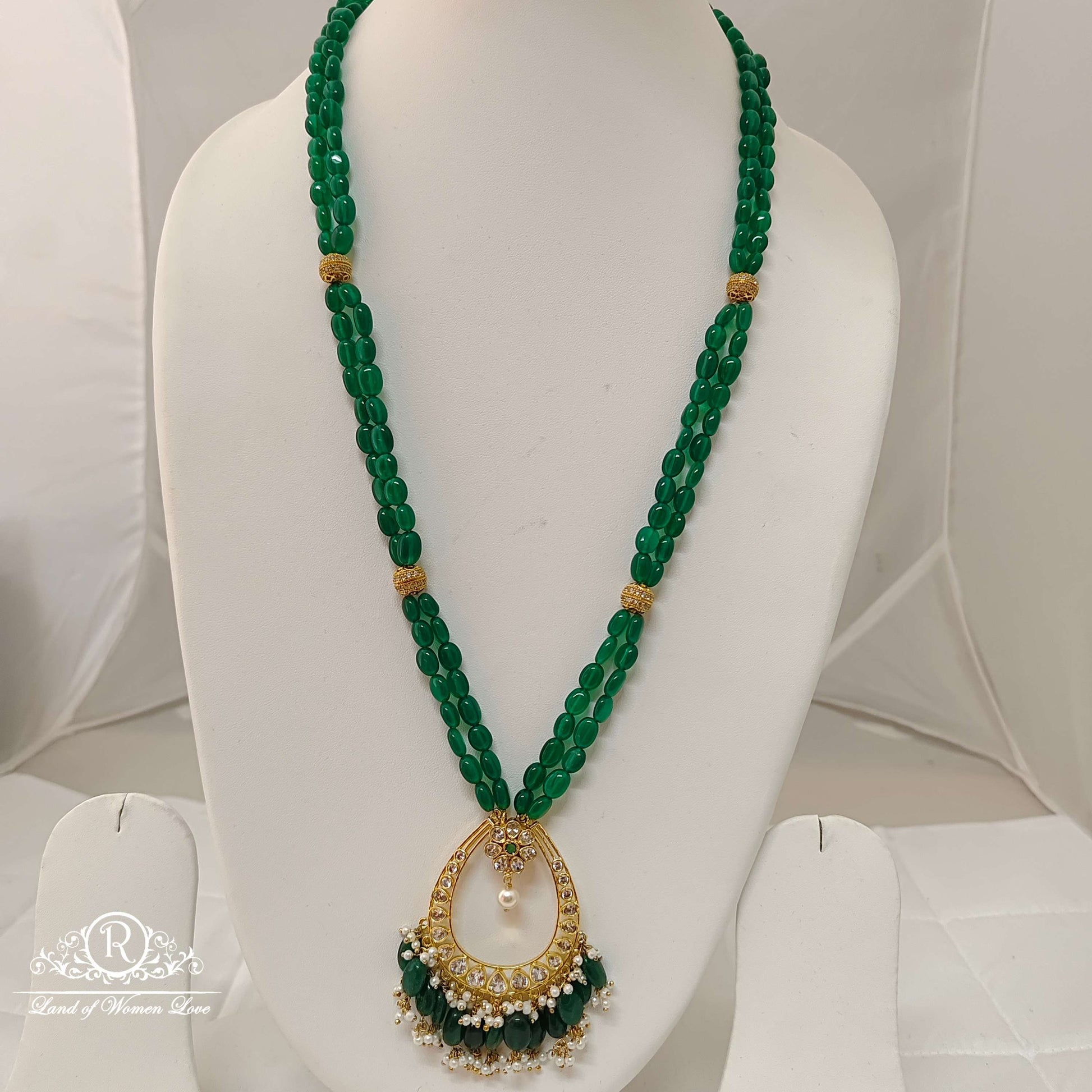 chain silver cz-stone beads chain design -rch213 cz 92.5 silver ramala jewelry / ramala collections