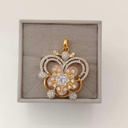 Silver CZ- Stones Pendant Designs-RCC315