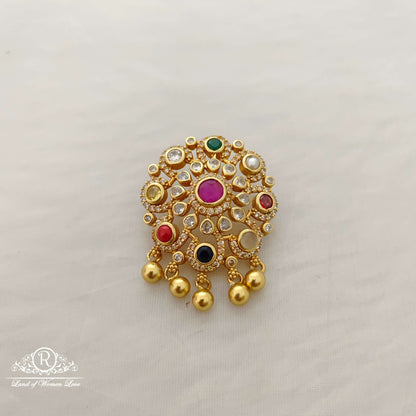pendant silver navaratna pendant -rcc253 navaratna 92.5 silver ramala jewelry / ramala collections