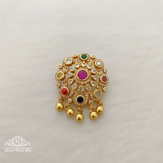 pendant silver navaratna pendant -rcc253 navaratna 92.5 silver ramala jewelry / ramala collections