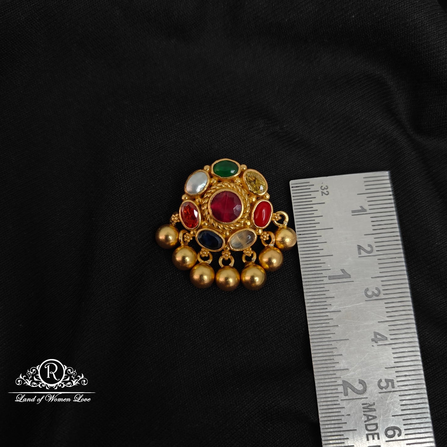Silver Navaratna pendant -RCCP297