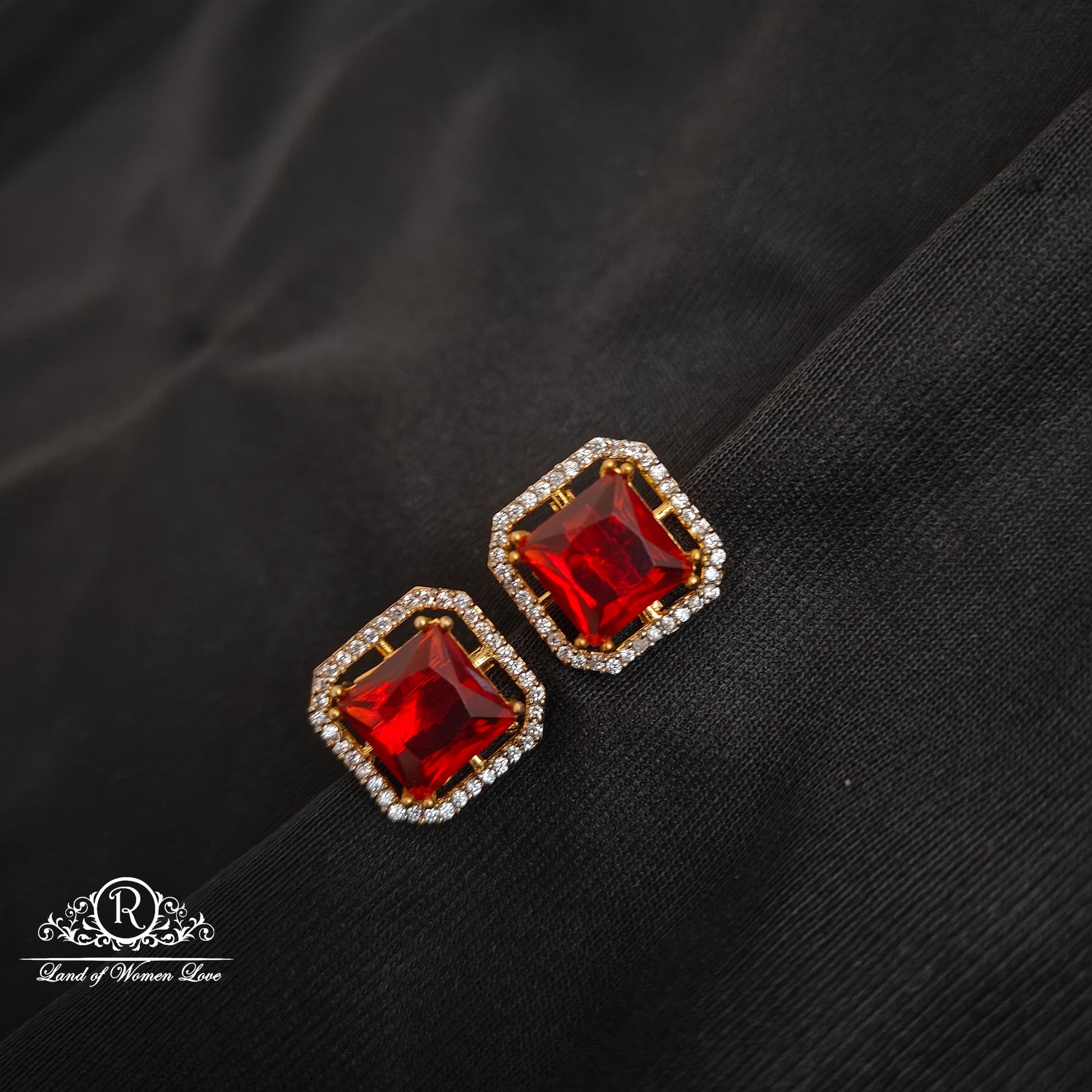 stud 92.5 silver cz's beautiful studs-rccp375 cz 92.5 silver ramala jewelry / ramala collections