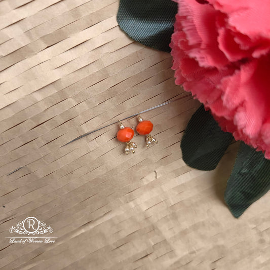 earrings 92.5 silver simple and cute hangings - rcjr1000 92.5 silver ramala jewelry / ramala collections