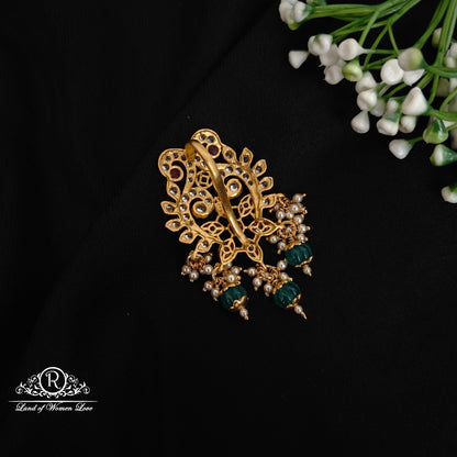 92.5 Silver beautiful pendant with CZ-'s-RCDS0130