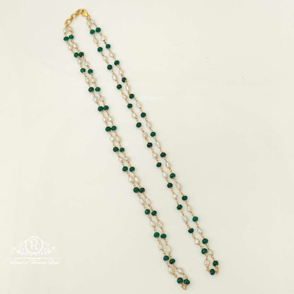 chain silver pearls beads openable ring design chain-rc87-60p27 92.5 silver ramala jewelry / ramala collections