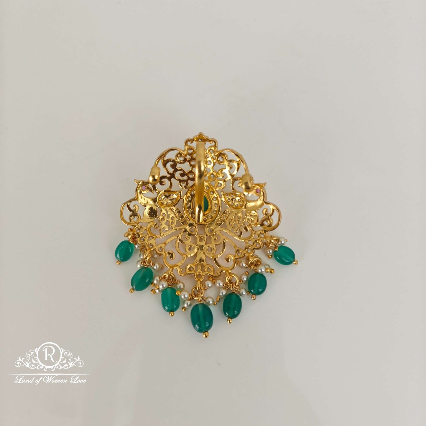 Peacock design Silver Pendant-RC94-60M043