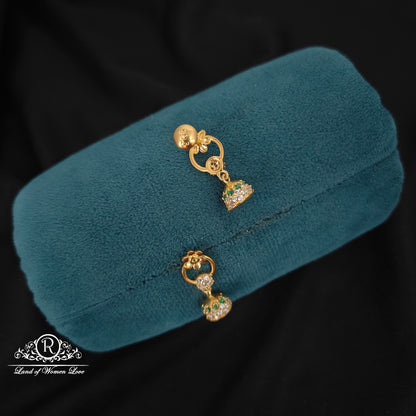 92.5 Silver Beautiful Earrings-RC89-60M53