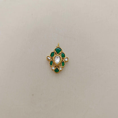 pendant silver kundan pendant -rcd264 kundan 92.5 silver ramala jewelry / ramala collections