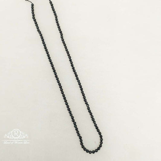 3MM Black  Cutting  Zads Plain Beads-MJ9-3