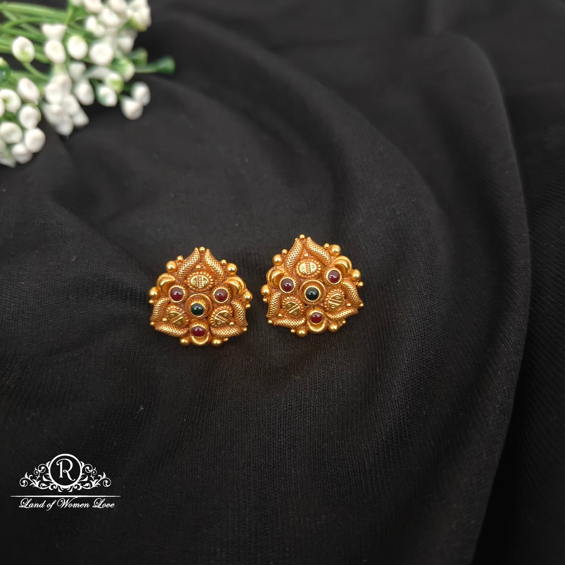 earrings 92.5 silver simple and cute earrings - rc06m1236 92.5 silver ramala jewelry / ramala collections